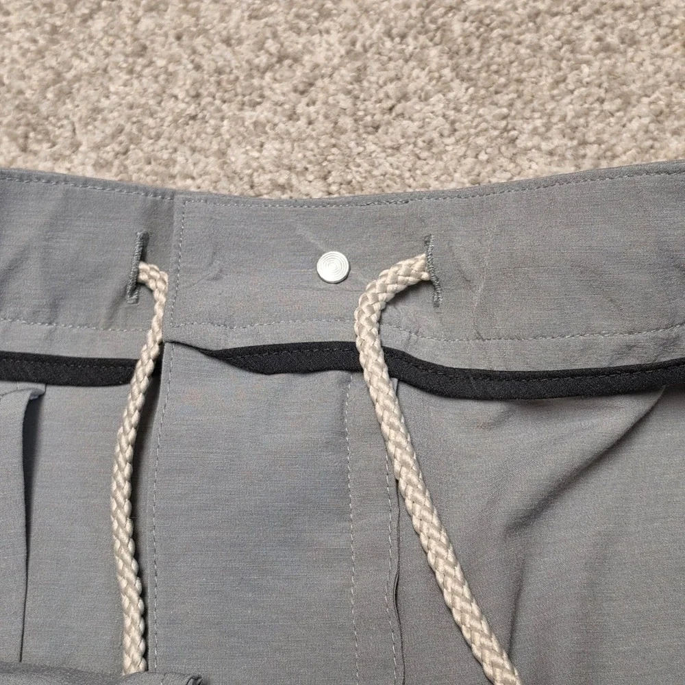 Faherty All Day Shorts Mens 36 Gray Hybrid Quick Dry Stretch Board Shorts 7